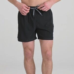 Saxx Oh Buoy 2N1  Black Stretch Swim Trunk 5" with liner